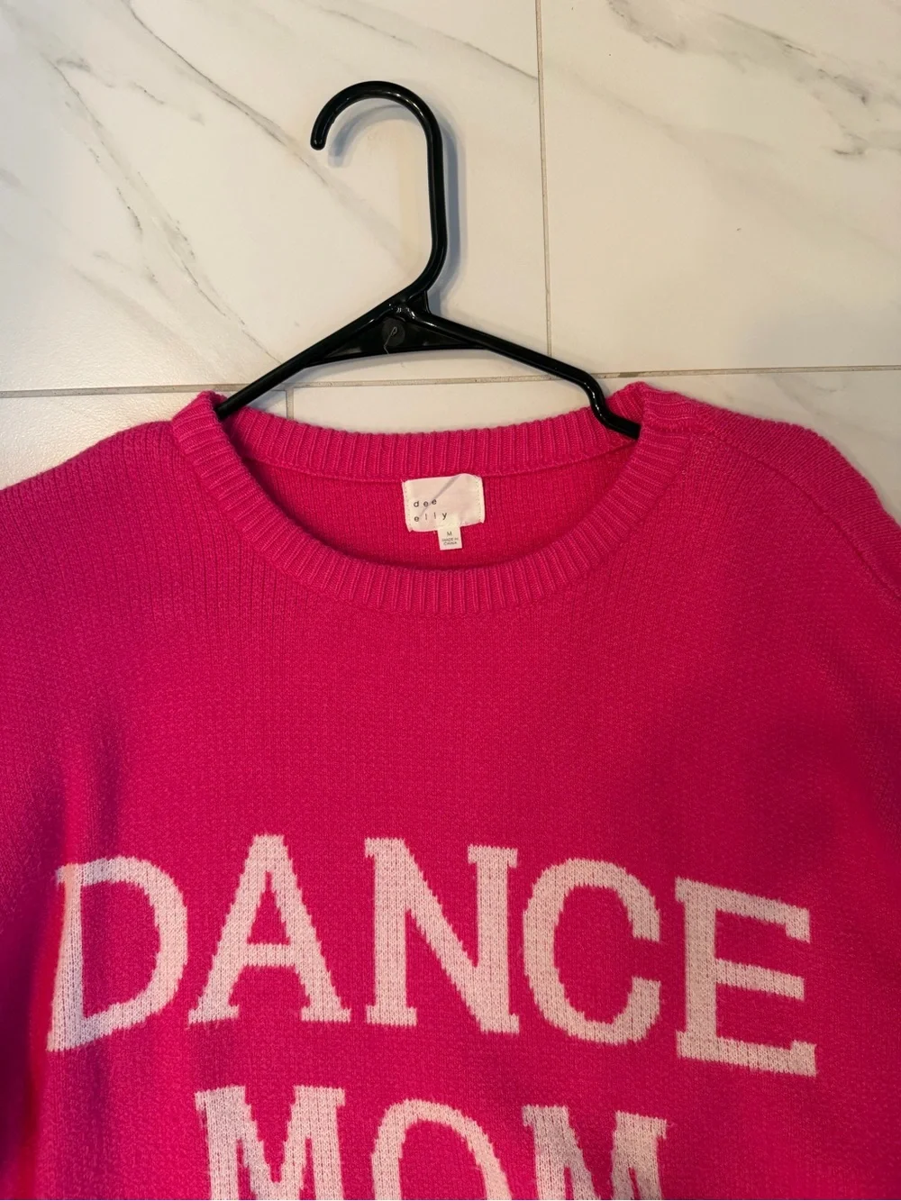 Vici Hot Pink 'DANCE MOM' Crewneck Sweater
